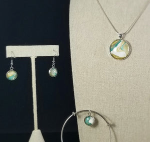 Green Mountain - Necklace & Earring Set.