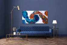 Load image into Gallery viewer, Turtle Path - 24&quot; x 48&quot; Original Fluid Acrylic Painting